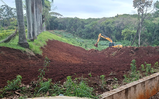 Início das obras de recuperação da barragem do Lago